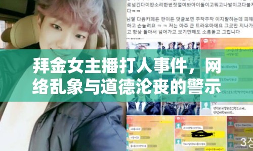拜金女主播打人事件，網(wǎng)絡(luò)亂象與道德淪喪的警示