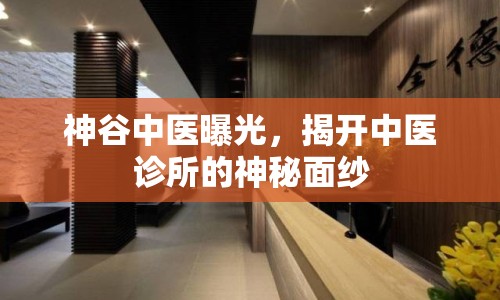 神谷中醫(yī)曝光，揭開中醫(yī)診所的神秘面紗