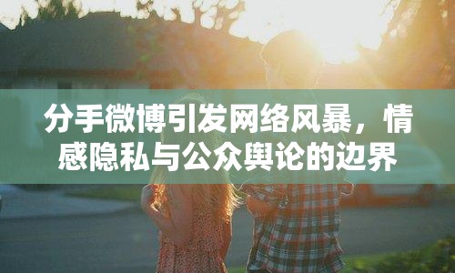 分手微博引發(fā)網(wǎng)絡(luò)風(fēng)暴，情感隱私與公眾輿論的邊界