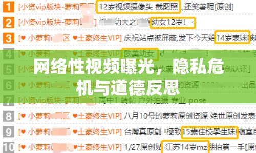 網(wǎng)絡(luò)性視頻曝光，隱私危機與道德反思