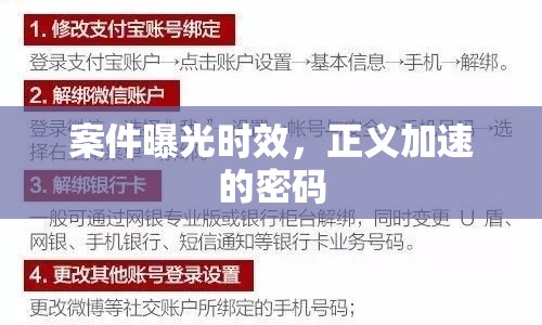 案件曝光時(shí)效，正義加速的密碼
