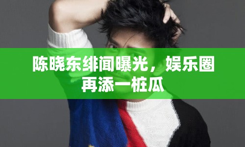 陳曉東緋聞曝光，娛樂圈再添一樁瓜