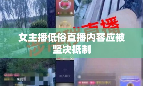 女主播低俗直播內(nèi)容應被堅決抵制