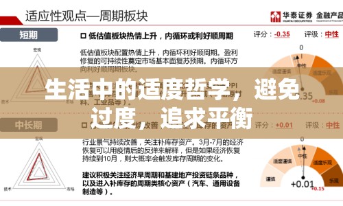生活中的適度哲學，避免過度，追求平衡