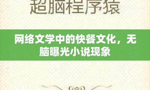 網(wǎng)絡(luò)文學(xué)中的快餐文化，無(wú)腦曝光小說(shuō)現(xiàn)象