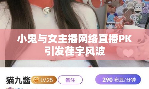 小鬼與女主播網(wǎng)絡(luò)直播PK引發(fā)荏字風(fēng)波