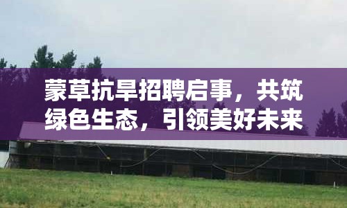 蒙草抗旱招聘啟事，共筑綠色生態(tài)，引領(lǐng)美好未來