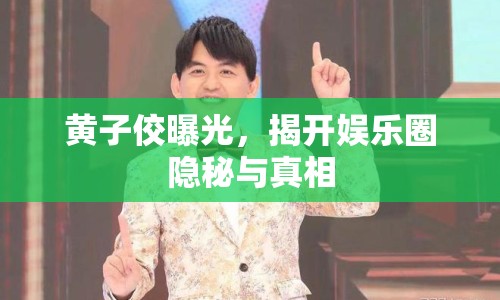 黃子佼曝光，揭開娛樂圈隱秘與真相