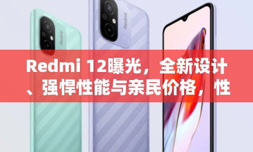 Redmi 12曝光，全新設計、強悍性能與親民價格，性價比風暴再襲