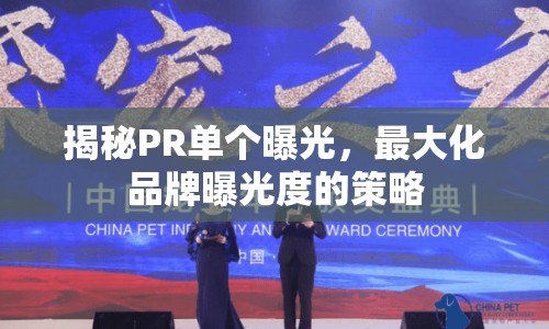 揭秘PR單個(gè)曝光，最大化品牌曝光度的策略
