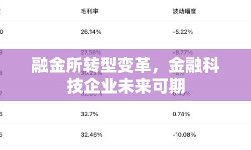 融金所轉(zhuǎn)型變革，金融科技企業(yè)未來可期