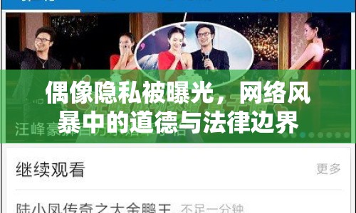 偶像隱私被曝光，網(wǎng)絡(luò)風(fēng)暴中的道德與法律邊界
