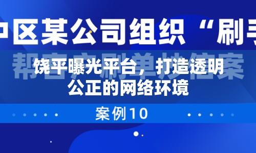 饒平曝光平臺，打造透明公正的網(wǎng)絡環(huán)境