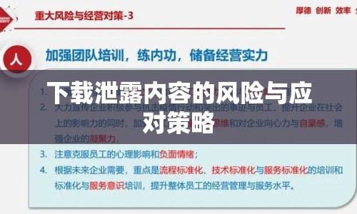 下載泄露內(nèi)容的風(fēng)險(xiǎn)與應(yīng)對(duì)策略