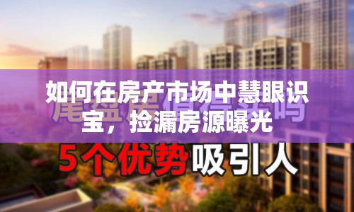 如何在房產(chǎn)市場(chǎng)中慧眼識(shí)寶，撿漏房源曝光