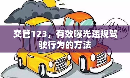 交管123，有效曝光違規(guī)駕駛行為的方法