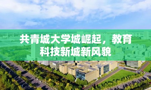 共青城大學(xué)城崛起，教育科技新城新風(fēng)貌
