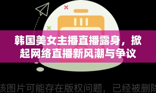 韓國美女主播直播露身，掀起網(wǎng)絡直播新風潮與爭議