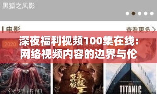 深夜福利視頻100集在線:網(wǎng)絡(luò)視頻內(nèi)容的邊界與倫理探討