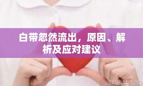 白帶忽然流出，原因、解析及應對建議