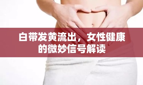 白帶發(fā)黃流出，女性健康的微妙信號解讀