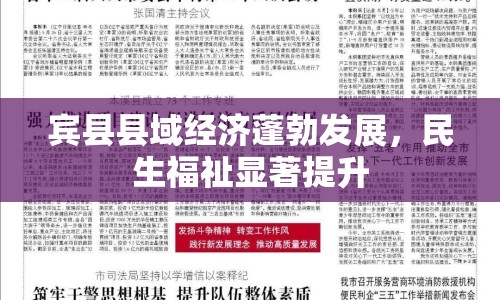 賓縣縣域經(jīng)濟(jì)蓬勃發(fā)展，民生福祉顯著提升