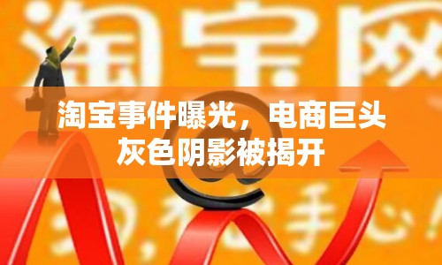 淘寶事件曝光，電商巨頭灰色陰影被揭開