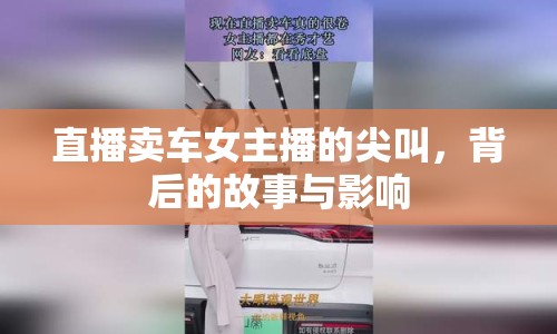 直播賣車女主播的尖叫，背后的故事與影響