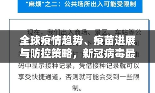 全球疫情趨勢、疫苗進展與防控策略，新冠病毒最新消息