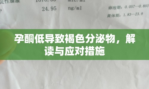 孕酮低導(dǎo)致褐色分泌物，解讀與應(yīng)對措施