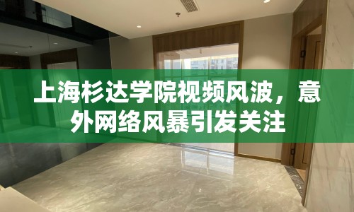 上海杉達學院視頻風波，意外網(wǎng)絡(luò)風暴引發(fā)關(guān)注