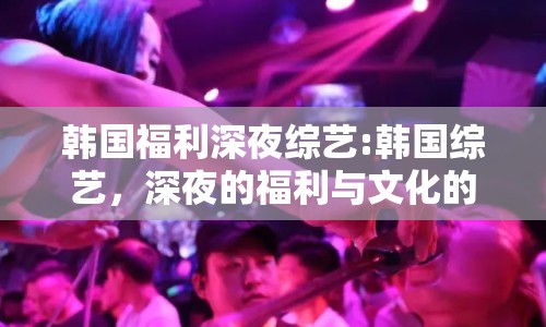 韓國福利深夜綜藝:韓國綜藝，深夜的福利與文化的碰撞
