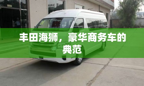 豐田海獅，豪華商務(wù)車的典范