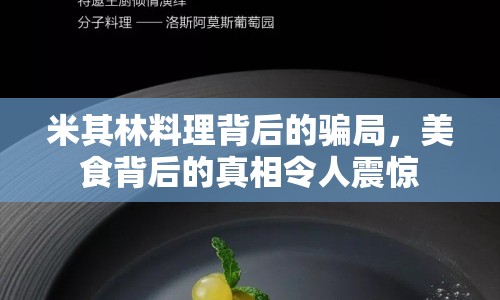 米其林料理背后的騙局，美食背后的真相令人震驚