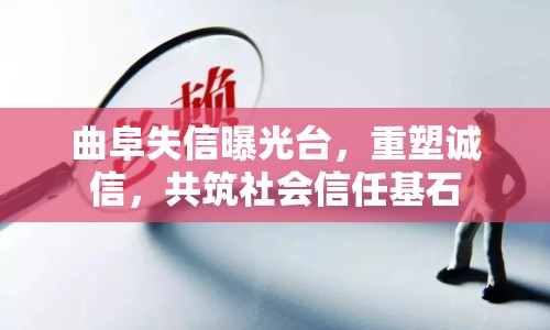 曲阜失信曝光臺，重塑誠信，共筑社會信任基石