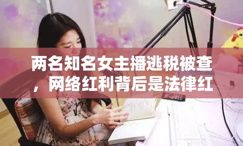 兩名知名女主播逃稅被查，網(wǎng)絡(luò)紅利背后是法律紅線
