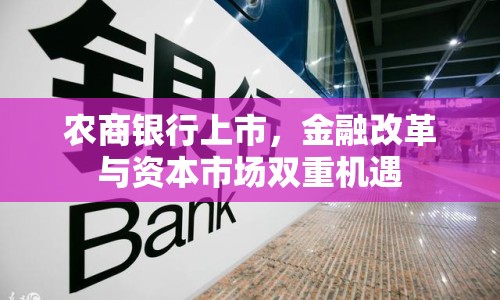 農(nóng)商銀行上市，金融改革與資本市場(chǎng)雙重機(jī)遇