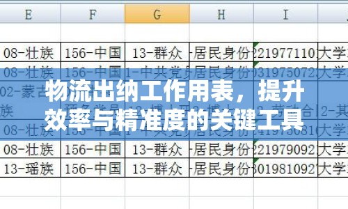物流出納工作用表，提升效率與精準(zhǔn)度的關(guān)鍵工具