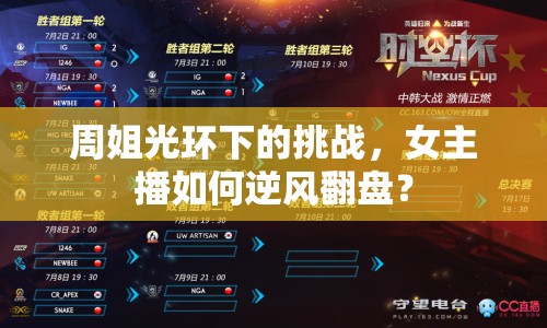 周姐光環(huán)下的挑戰(zhàn)，女主播如何逆風(fēng)翻盤？