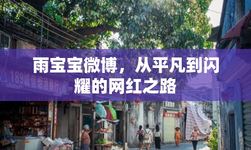 雨寶寶微博，從平凡到閃耀的網紅之路