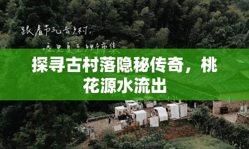 探尋古村落隱秘傳奇，桃花源水流出