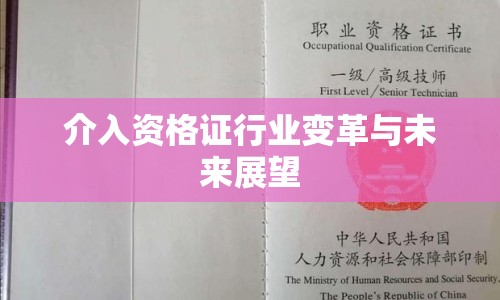 介入資格證行業(yè)變革與未來(lái)展望