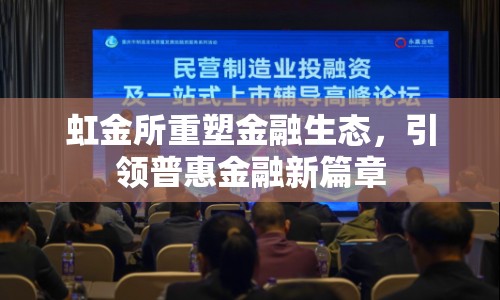 虹金所重塑金融生態(tài)，引領(lǐng)普惠金融新篇章