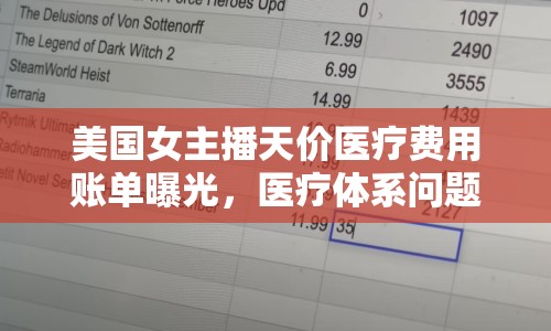 美國女主播天價醫(yī)療費用賬單曝光，醫(yī)療體系問題再引熱議