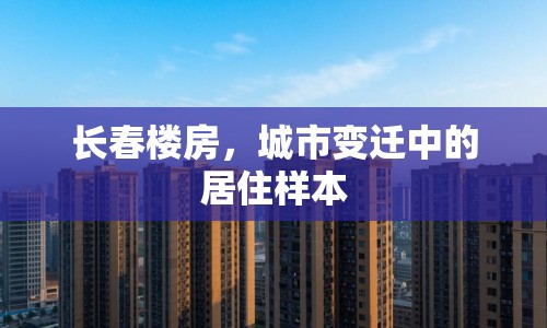 長(zhǎng)春樓房，城市變遷中的居住樣本