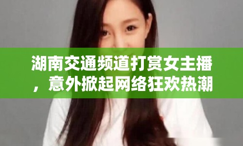 湖南交通頻道打賞女主播，意外掀起網(wǎng)絡狂歡熱潮
