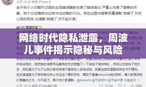 網(wǎng)絡(luò)時(shí)代隱私泄露，周波兒事件揭示隱秘與風(fēng)險(xiǎn)