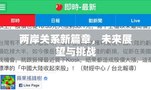 兩岸關(guān)系新篇章，未來展望與挑戰(zhàn)