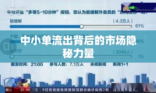 中小單流出背后的市場(chǎng)隱秘力量