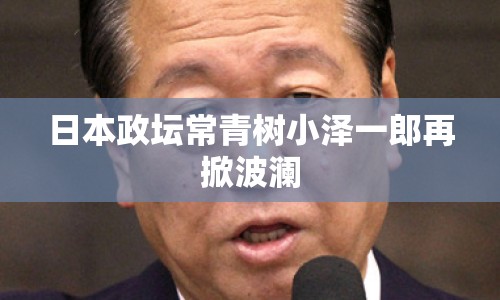 日本政壇常青樹小澤一郎再掀波瀾